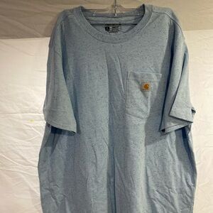 Carhartt Pocket T-Shirt in Light Blue Speckle Woman’s XL